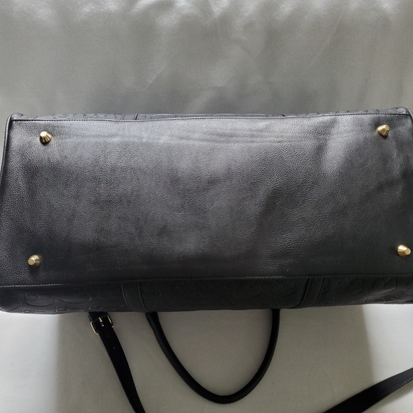 Betsey Johnson embossed Skull Embossed Weekender Duffle Bag - Picture 6 of 6